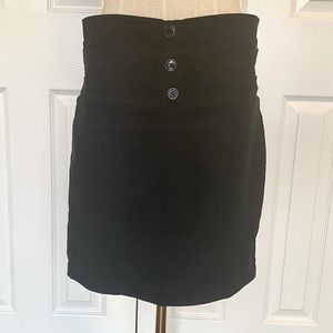 Black Mini Pencil Skirt